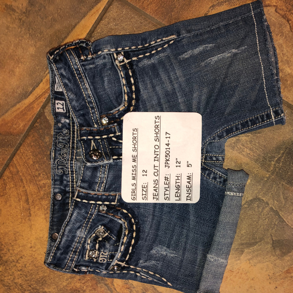 MISS ME JEAN SHORTS - GIRLS - SIZE 12